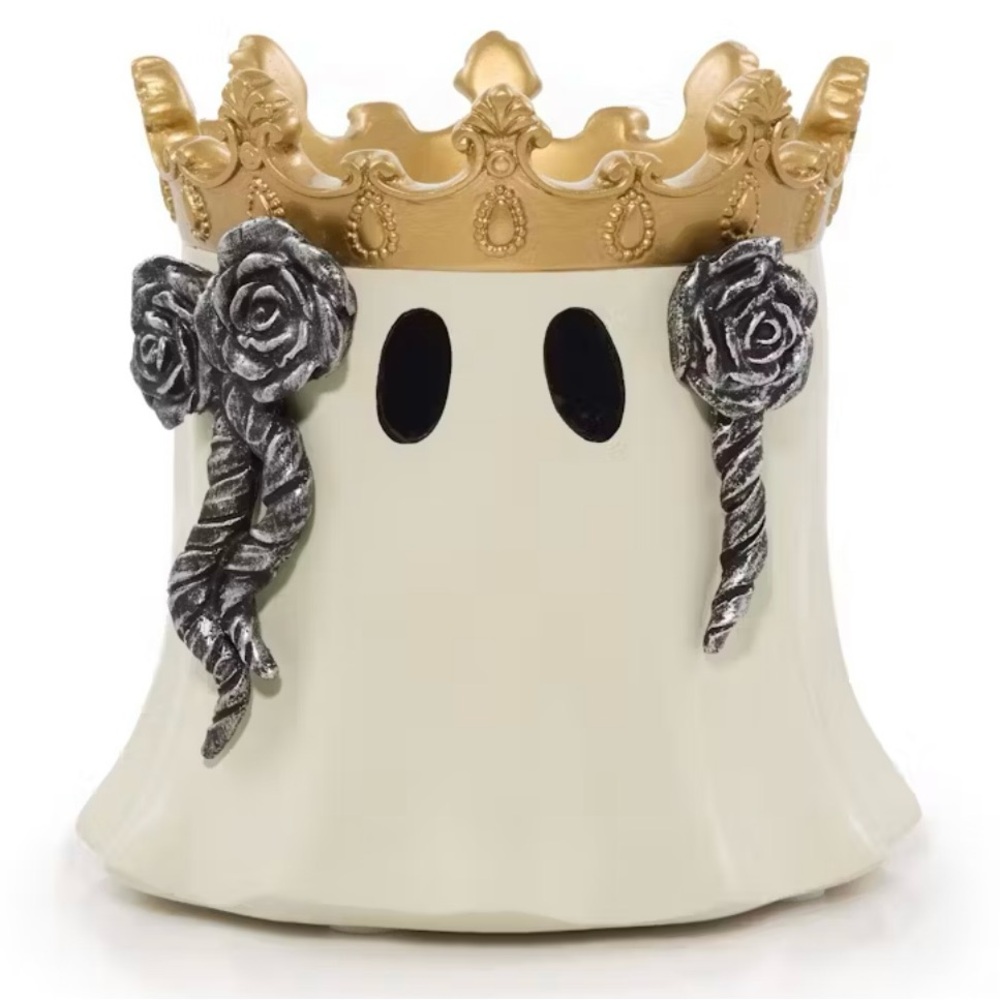 Yankee Candle Royal Ghost Halloween Resin Jar Candle Holder NIB 2656574